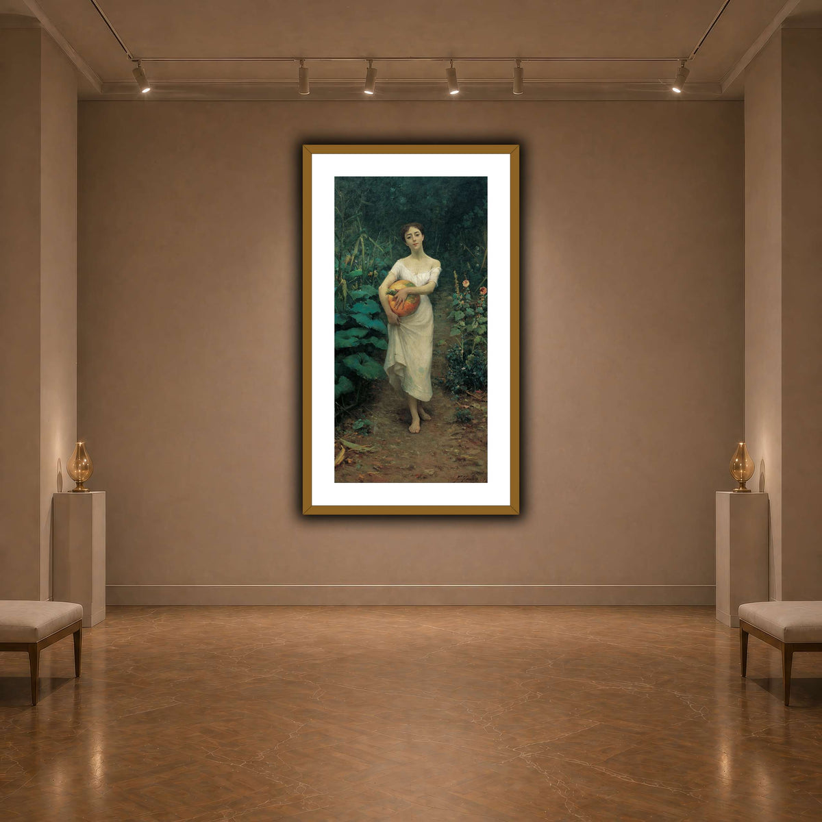 Kabak_Taşıyan_Genç_Kız_Fausto_Zonaro dark neutral-agallery