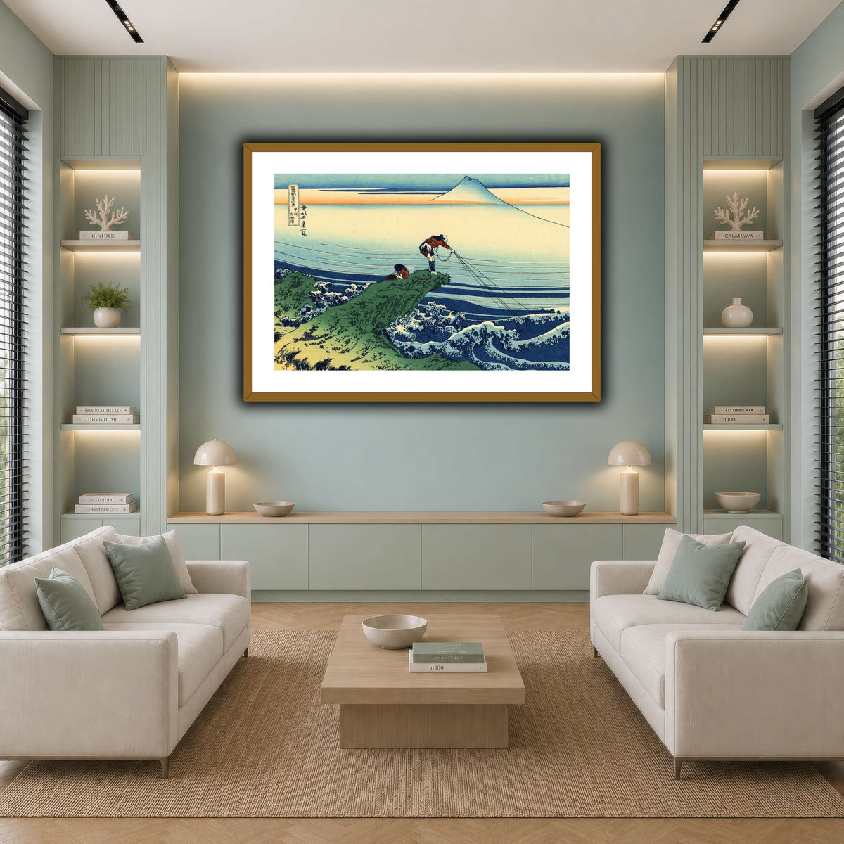 Kajikazawa_in_Kai_province_Katsushika Hokusai  cool-living room