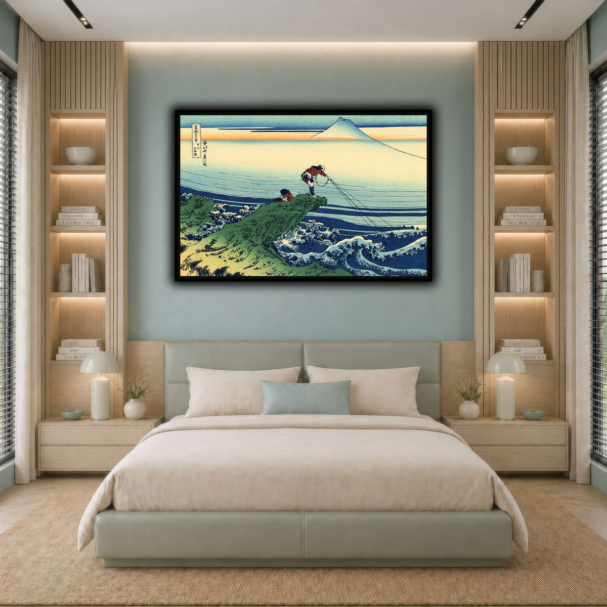 Kajikazawa_in_Kai_province_Katsushika Hokusai  cool-bedroom
