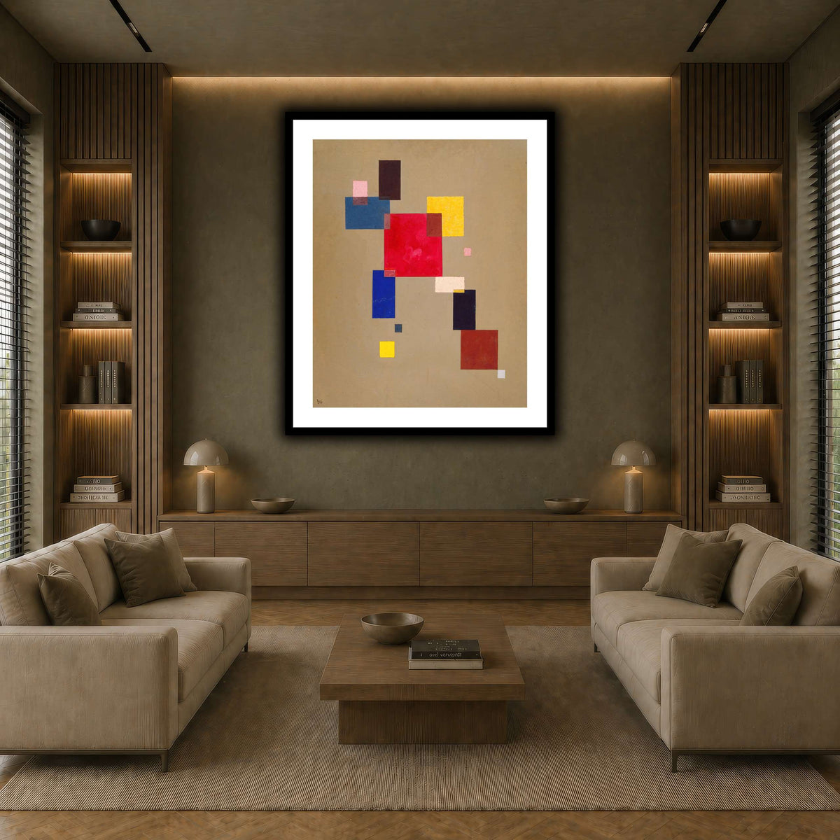 Kandinsky_-_13_Rechtecke,_1930 earth-living room