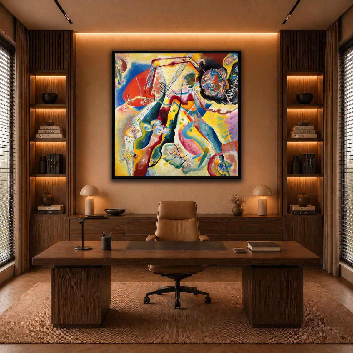 Kandinsky_-_Bild_mit_rotem_Fleck,_Pompidou warm-office