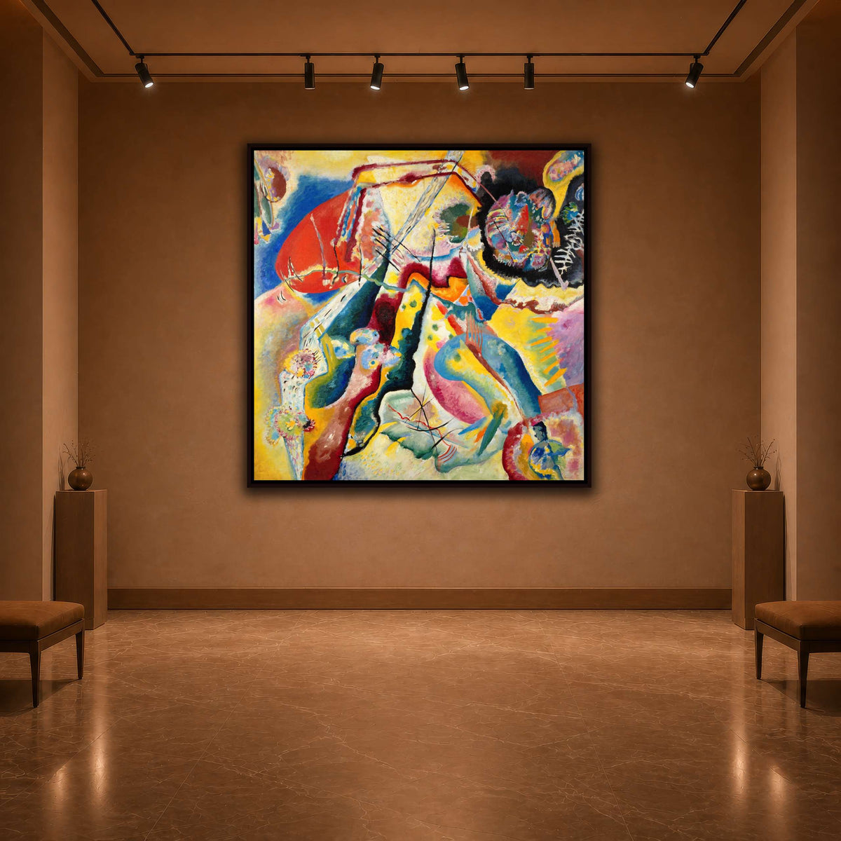 Kandinsky_-_Bild_mit_rotem_Fleck,_Pompidou warm-agallery