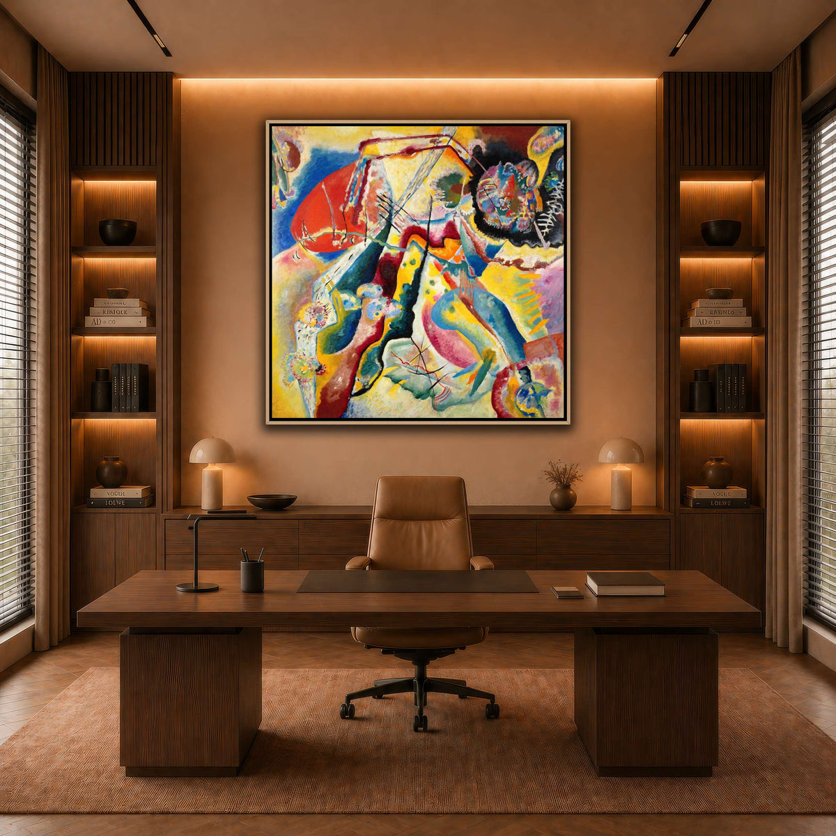 Kandinsky_-_Bild_mit_rotem_Fleck,_Pompidou warm-office