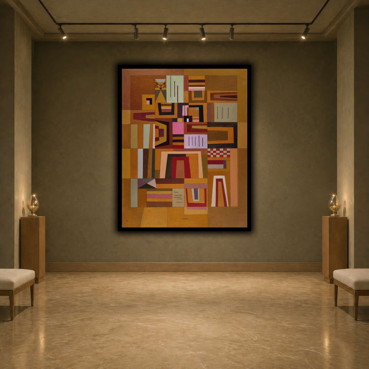 Kandinsky_-_Compensation_rose_(Ausgleichrosa),_1933 earth-agallery