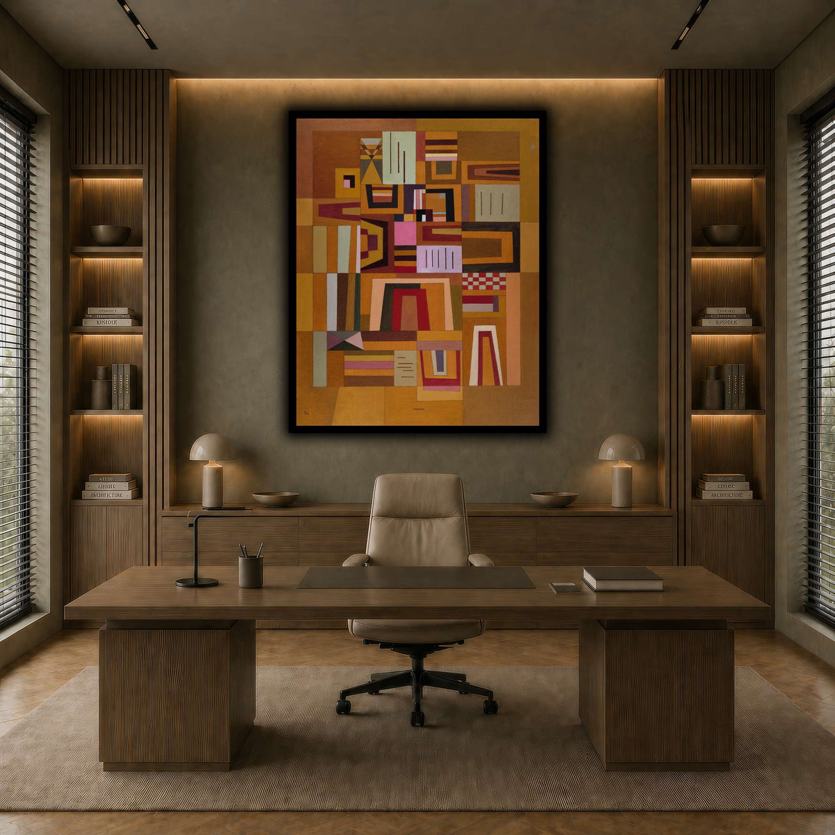 Kandinsky_-_Compensation_rose_(Ausgleichrosa),_1933 earth-office