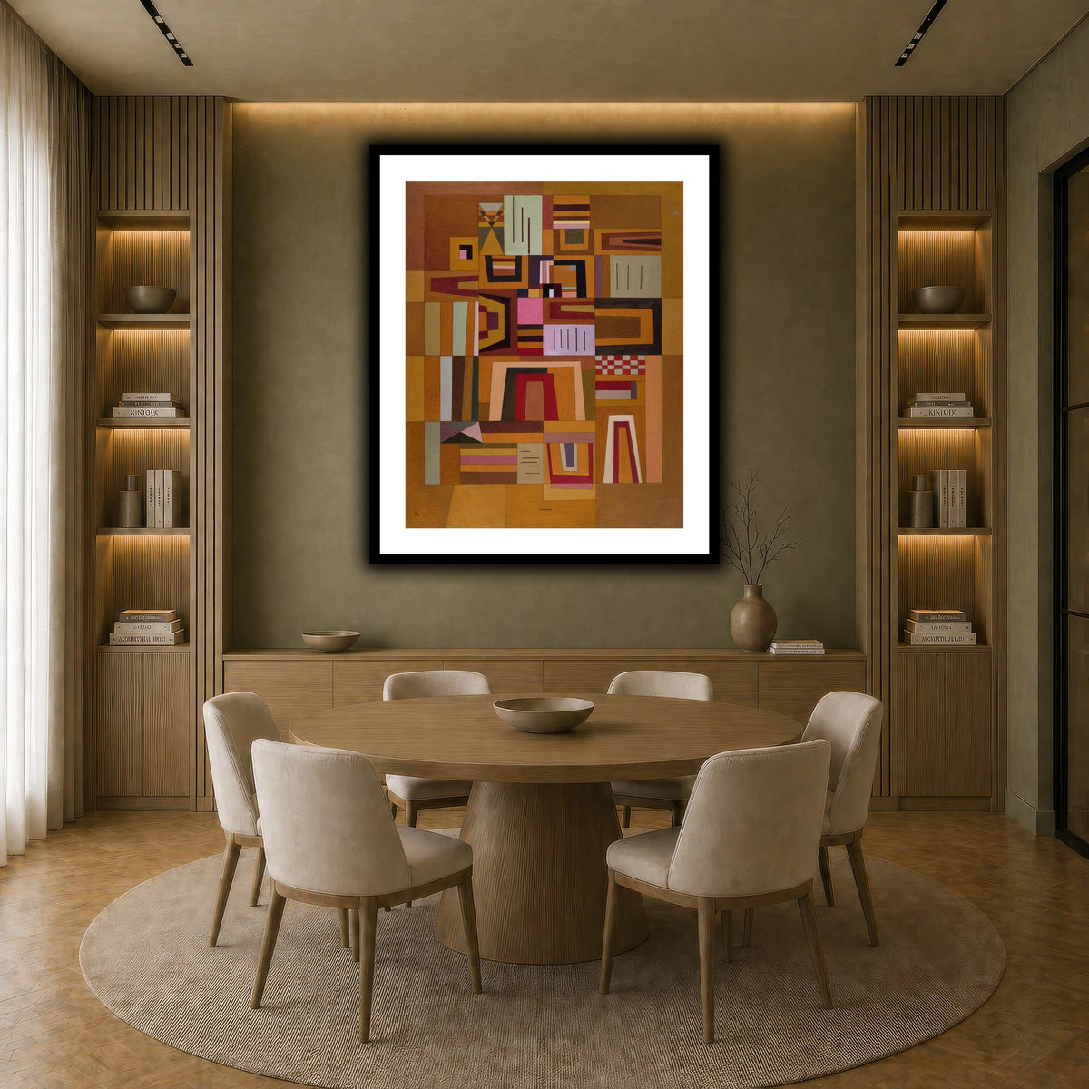 Kandinsky_-_Compensation_rose_(Ausgleichrosa),_1933 earth-dining room