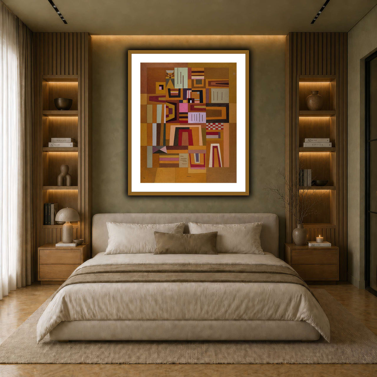 Kandinsky_-_Compensation_rose_(Ausgleichrosa),_1933 earth-bedroom