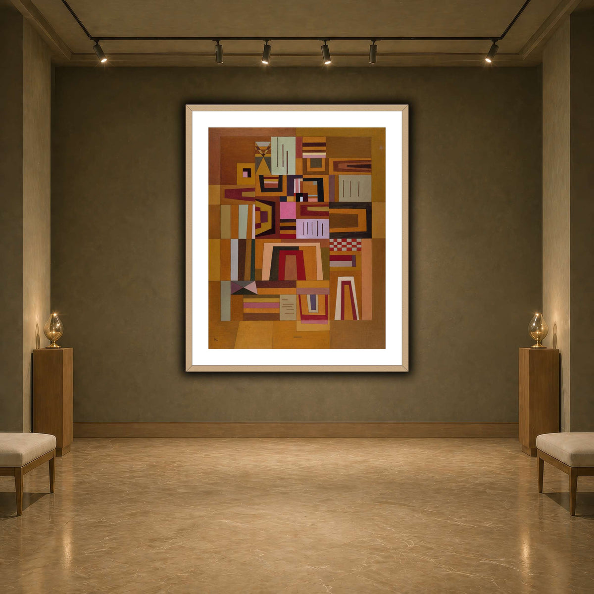 Kandinsky_-_Compensation_rose_(Ausgleichrosa),_1933 earth-agallery