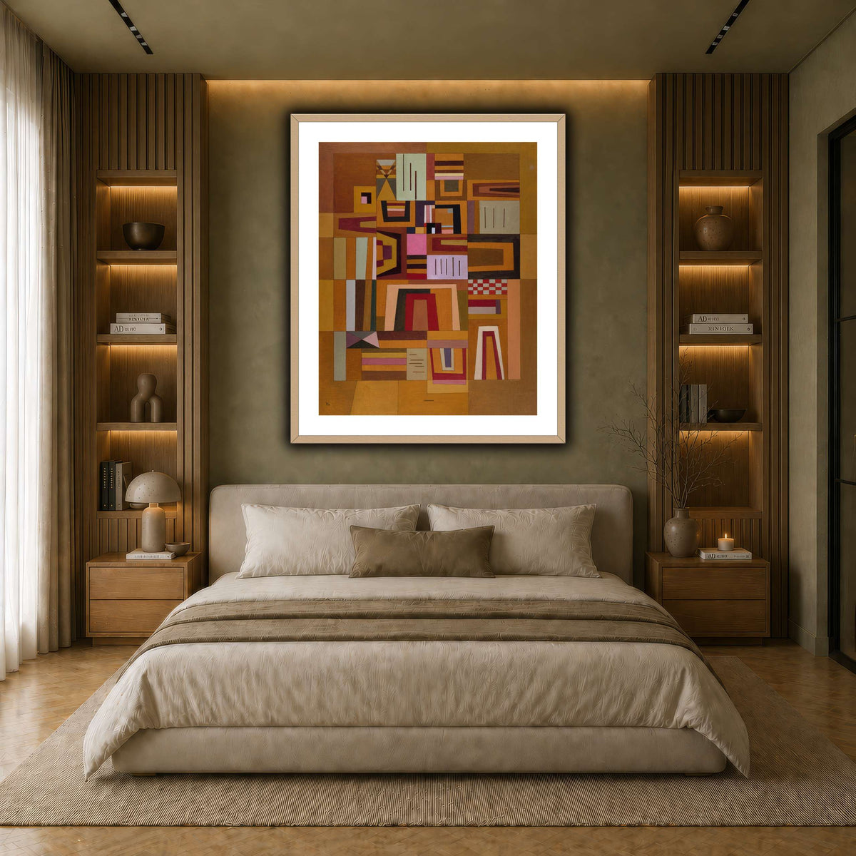Kandinsky_-_Compensation_rose_(Ausgleichrosa),_1933 earth-bedroom