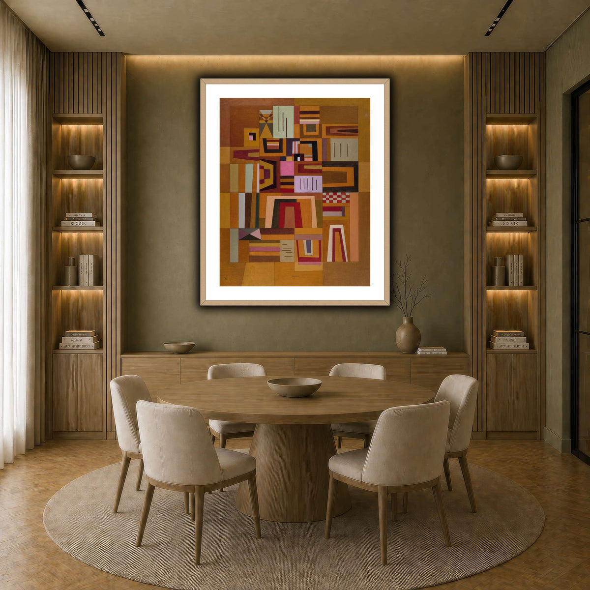 Kandinsky_-_Compensation_rose_(Ausgleichrosa),_1933 earth-dining room