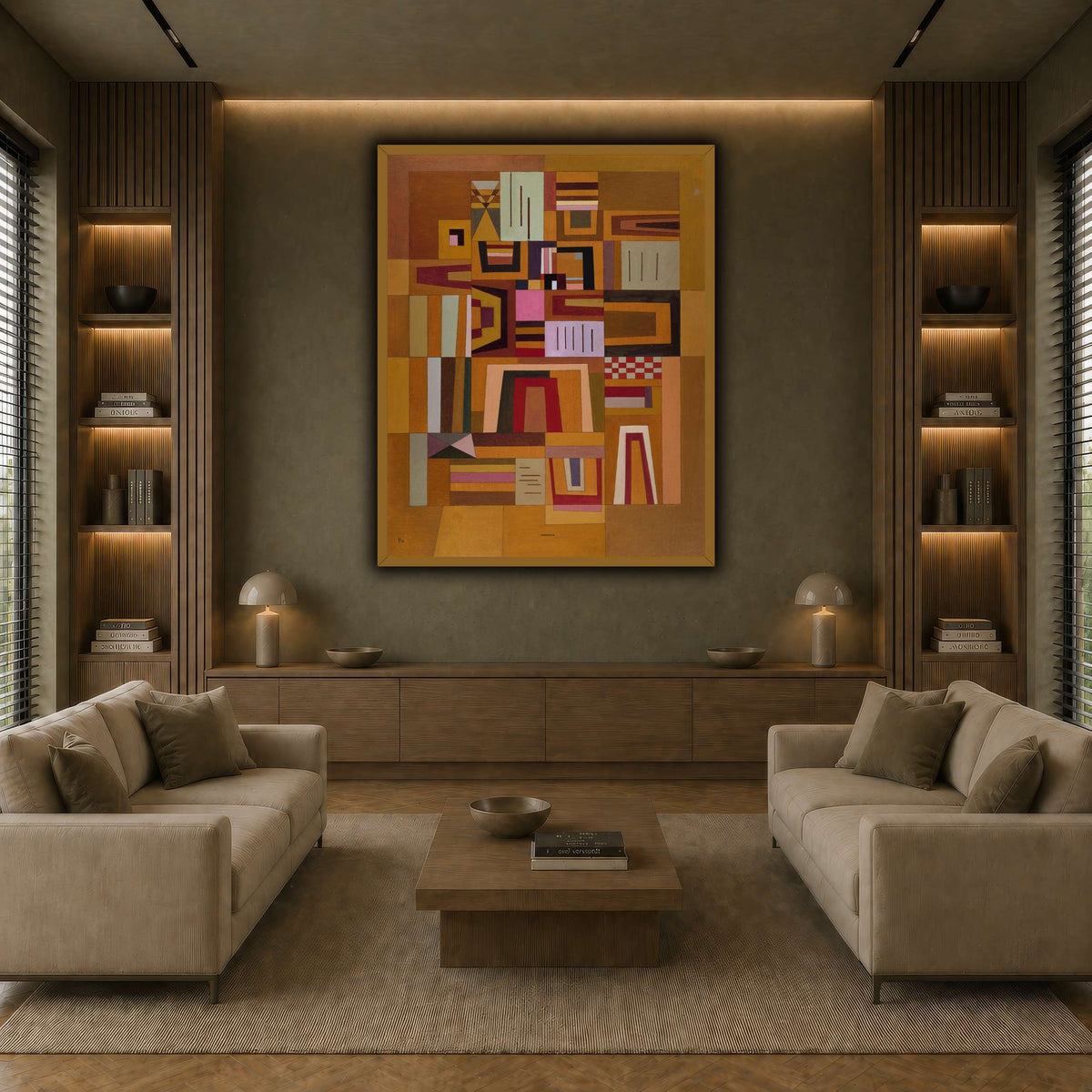 Kandinsky_-_Compensation_rose_(Ausgleichrosa),_1933 earth-living room
