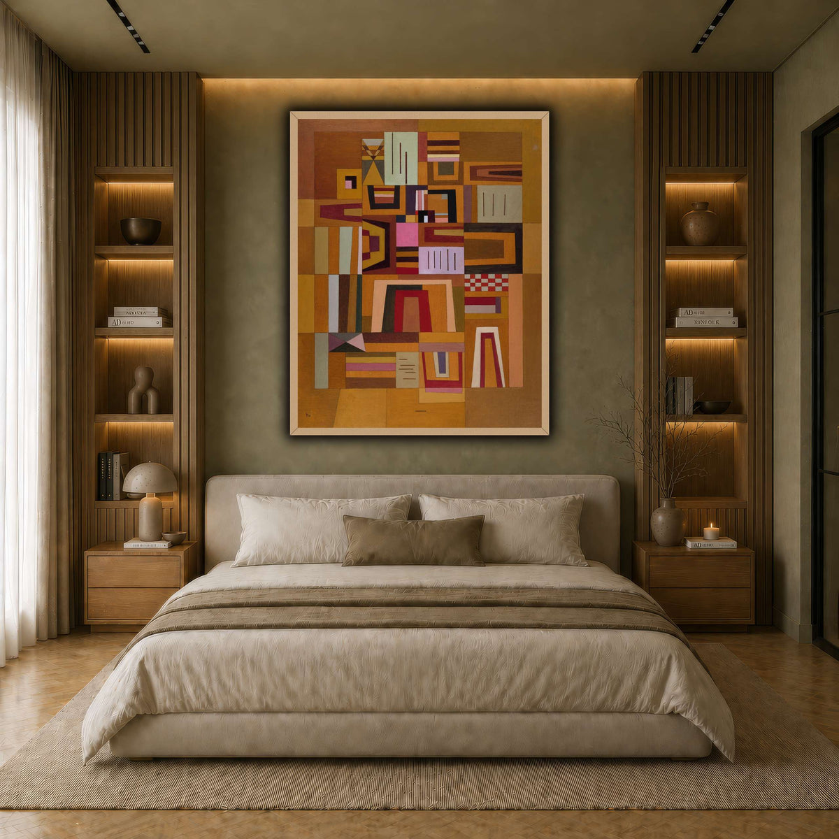 Kandinsky_-_Compensation_rose_(Ausgleichrosa),_1933 earth-bedroom