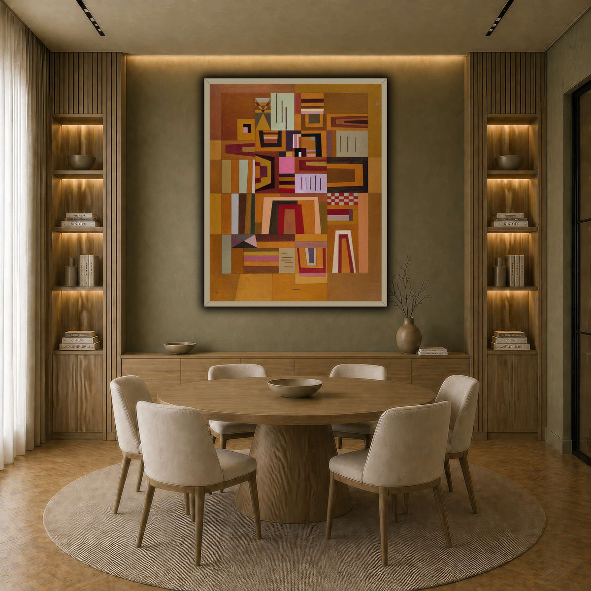 Kandinsky_-_Compensation_rose_(Ausgleichrosa),_1933 earth-dining room