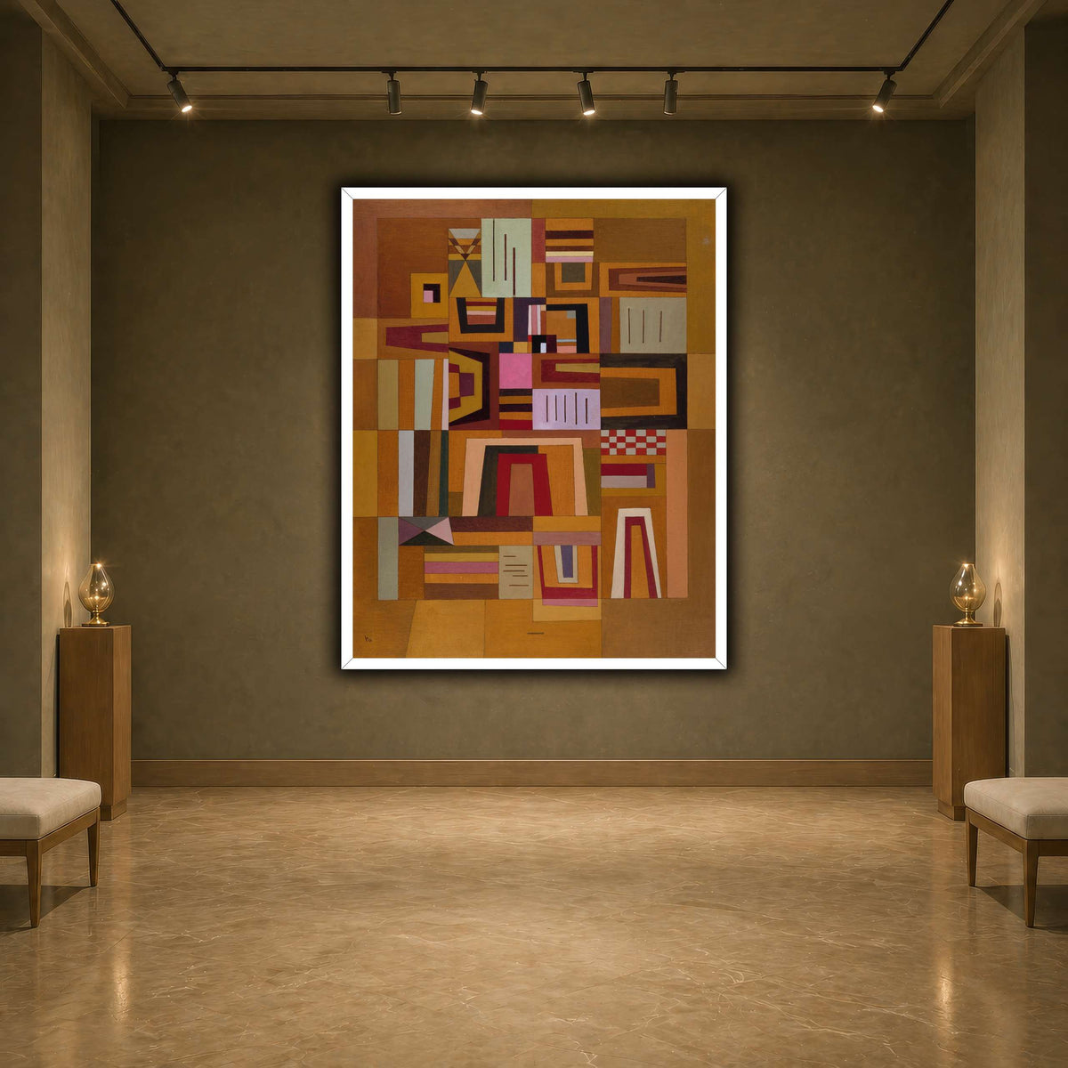 Kandinsky_-_Compensation_rose_(Ausgleichrosa),_1933 earth-agallery