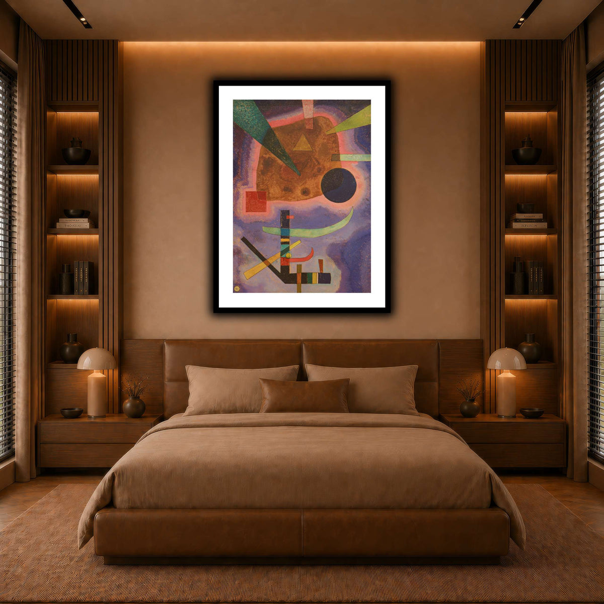 Kandinsky_-_Drei_Elemente_(1925) warm-bedroom
