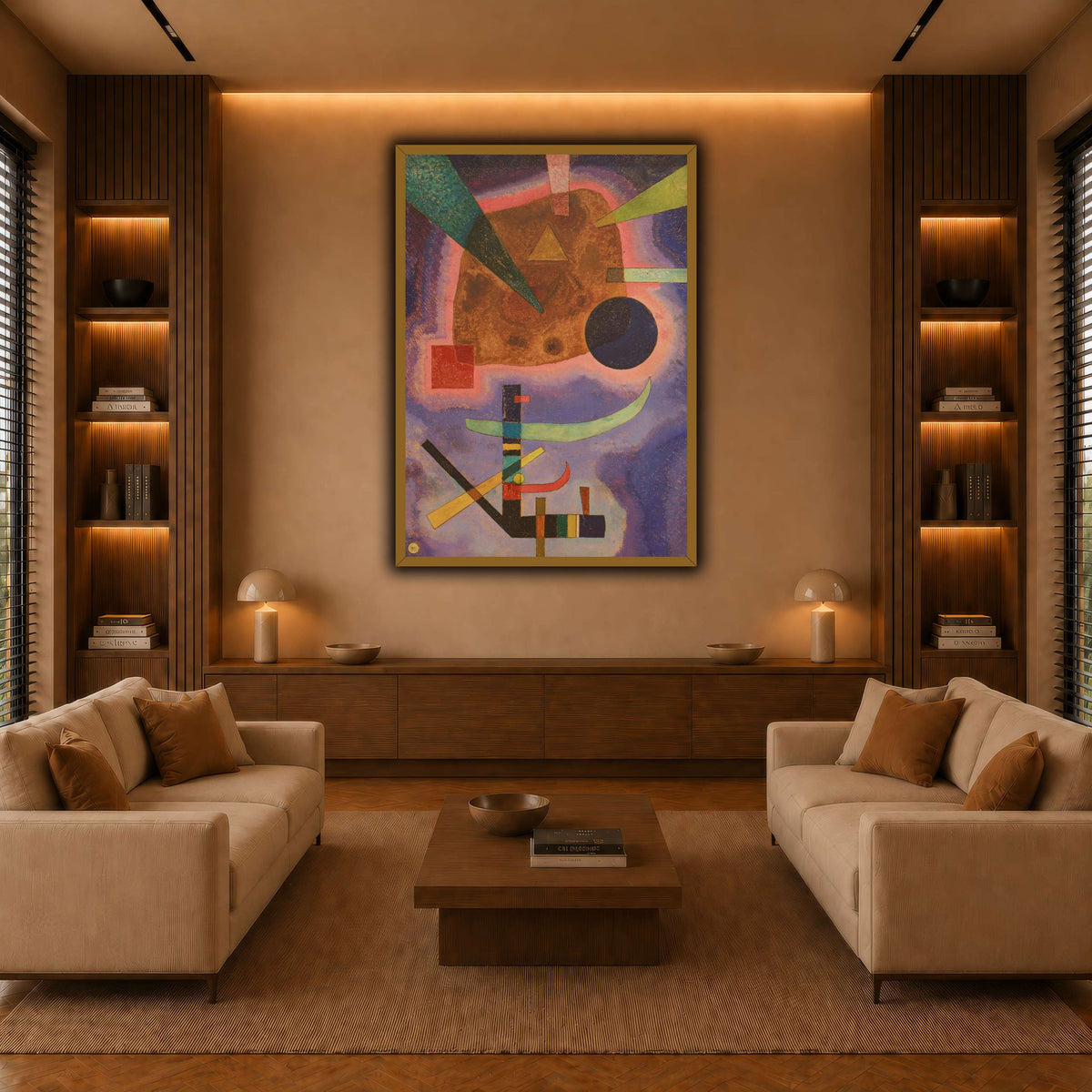 Kandinsky_-_Drei_Elemente_(1925) warm-living-room