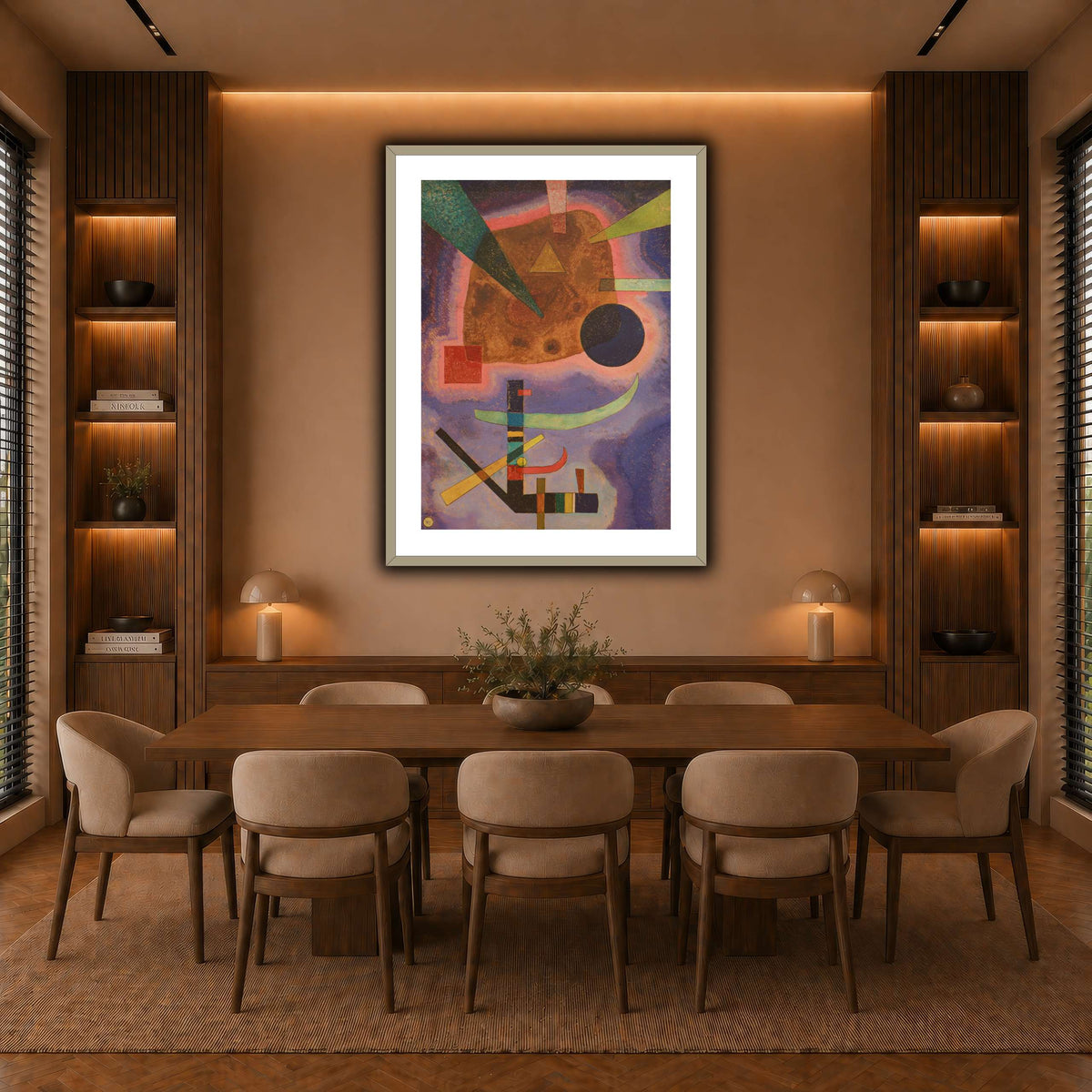 Kandinsky_-_Drei_Elemente_(1925) warm-dining room