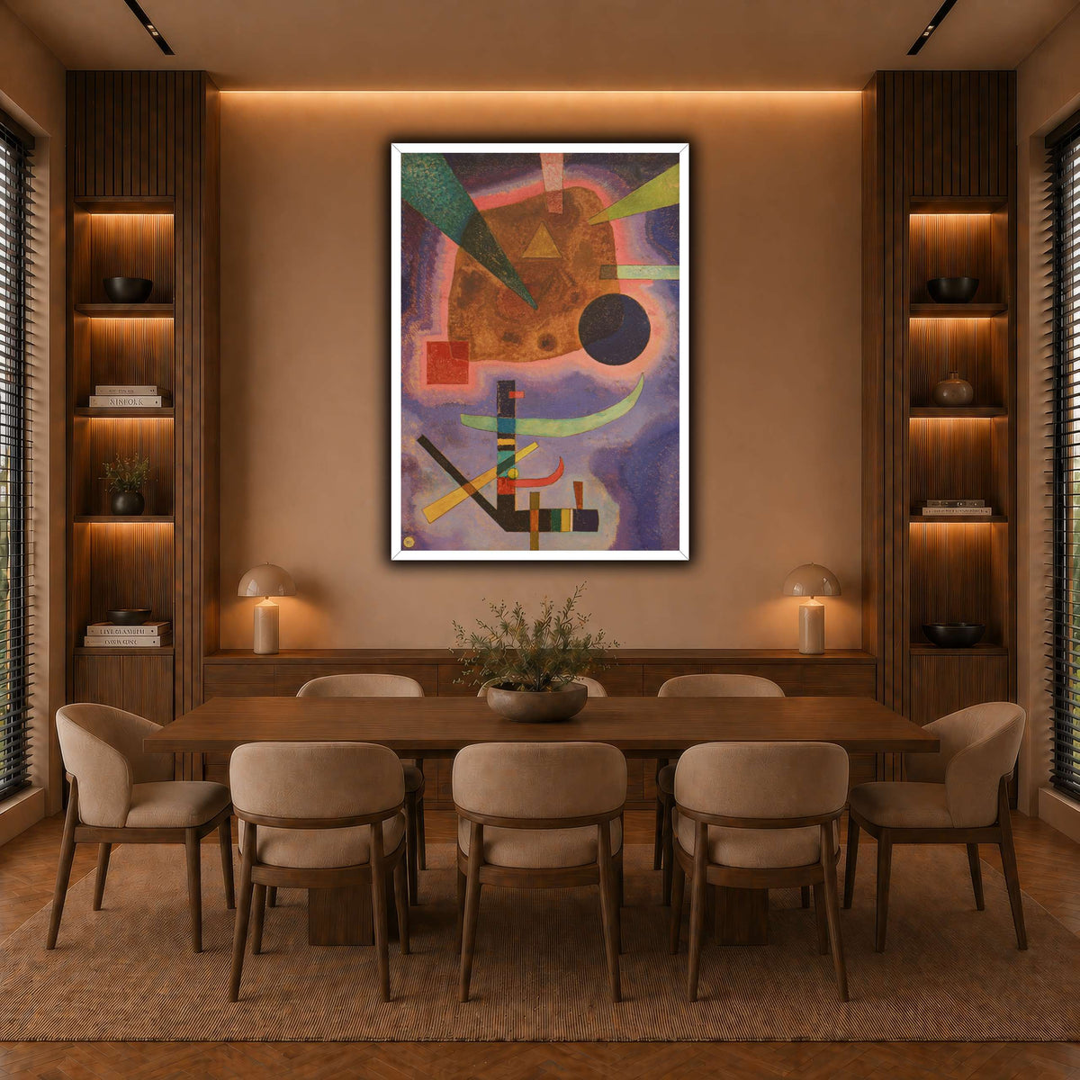 Kandinsky_-_Drei_Elemente_(1925) warm-dining room