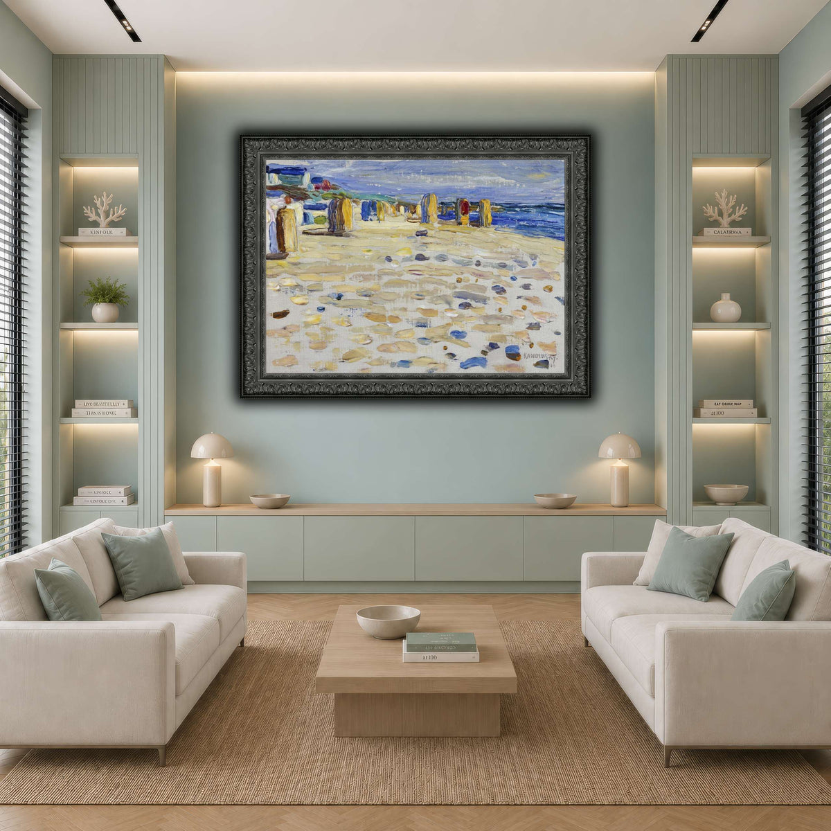 Kandinsky_-_Holland_–_Strandkörbe,_Mai-Juni_1904 cool-living room