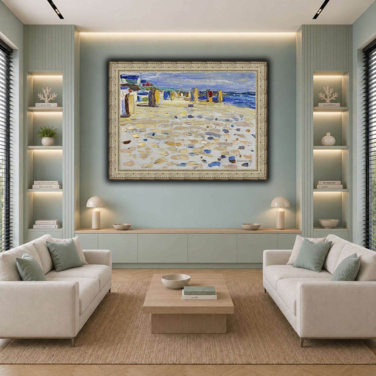 Kandinsky_-_Holland_–_Strandkörbe,_Mai-Juni_1904 cool-living room