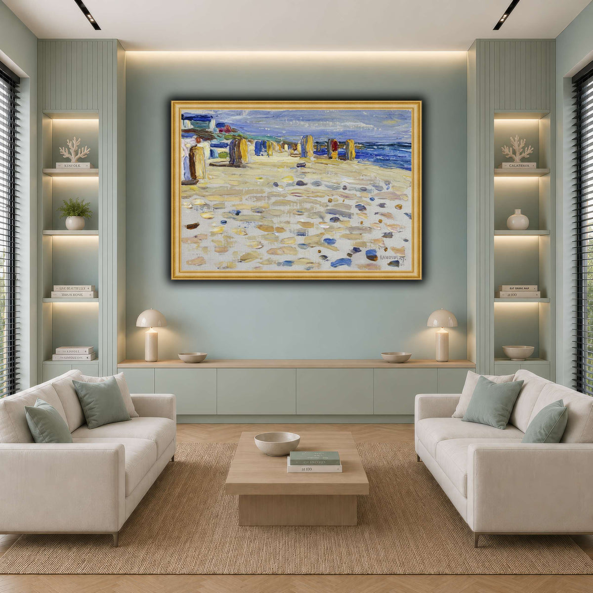 Kandinsky_-_Holland_–_Strandkörbe,_Mai-Juni_1904 cool-living room