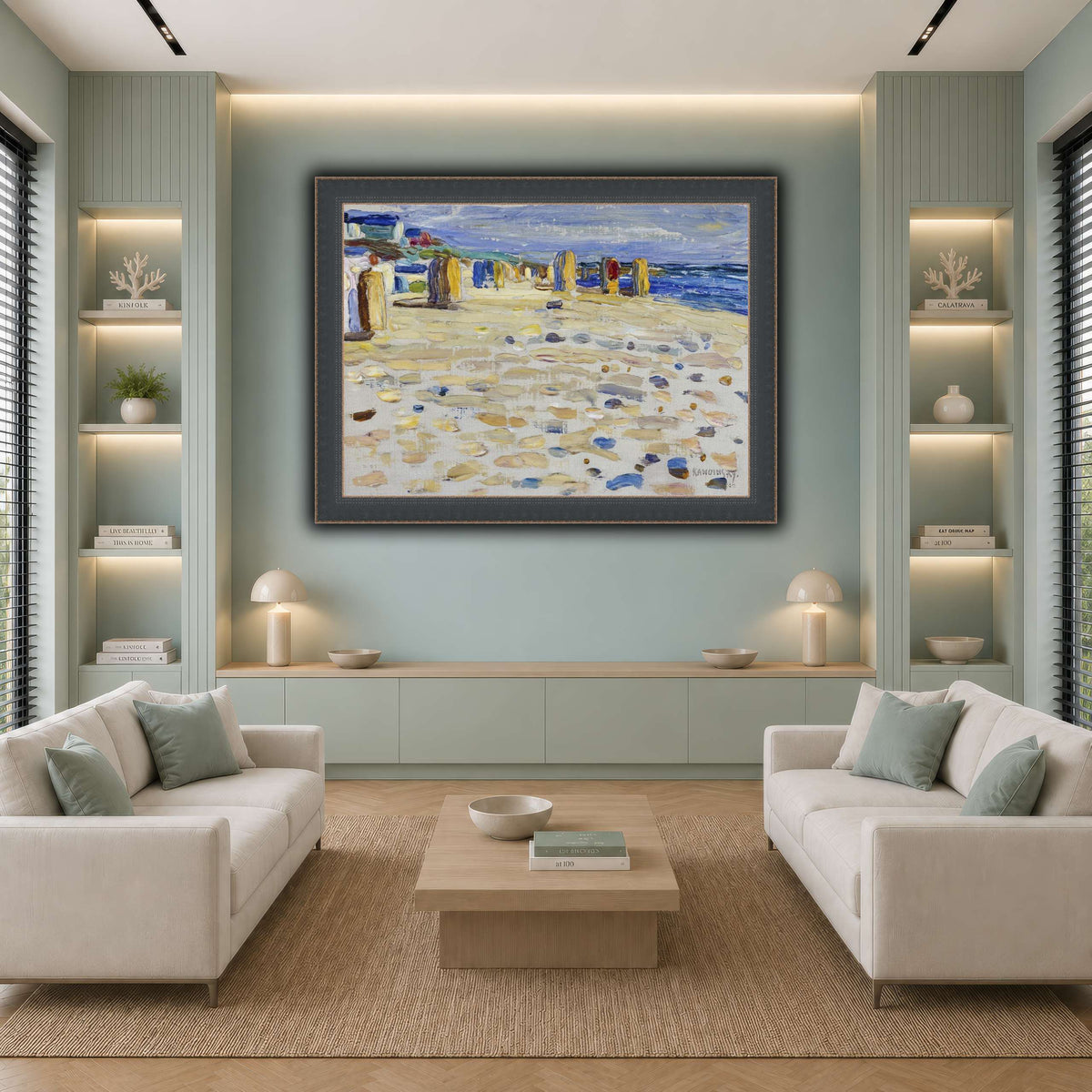 Kandinsky_-_Holland_–_Strandkörbe,_Mai-Juni_1904 cool-living room