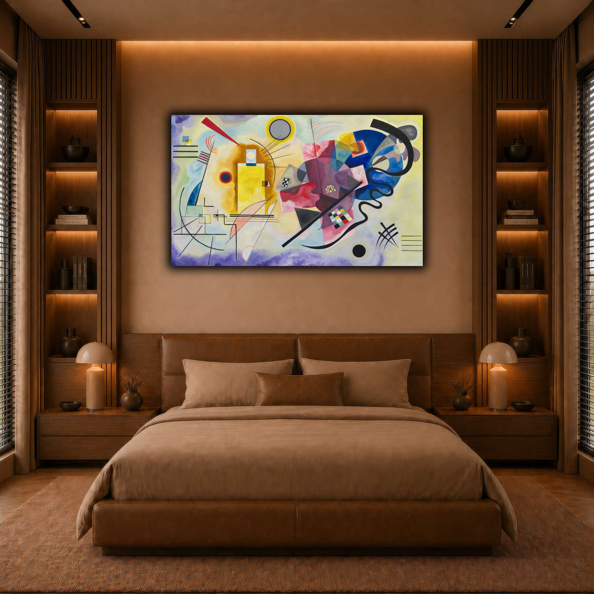 Kandinsky_-_Jaune_Rouge_Bleu warm-bedroom