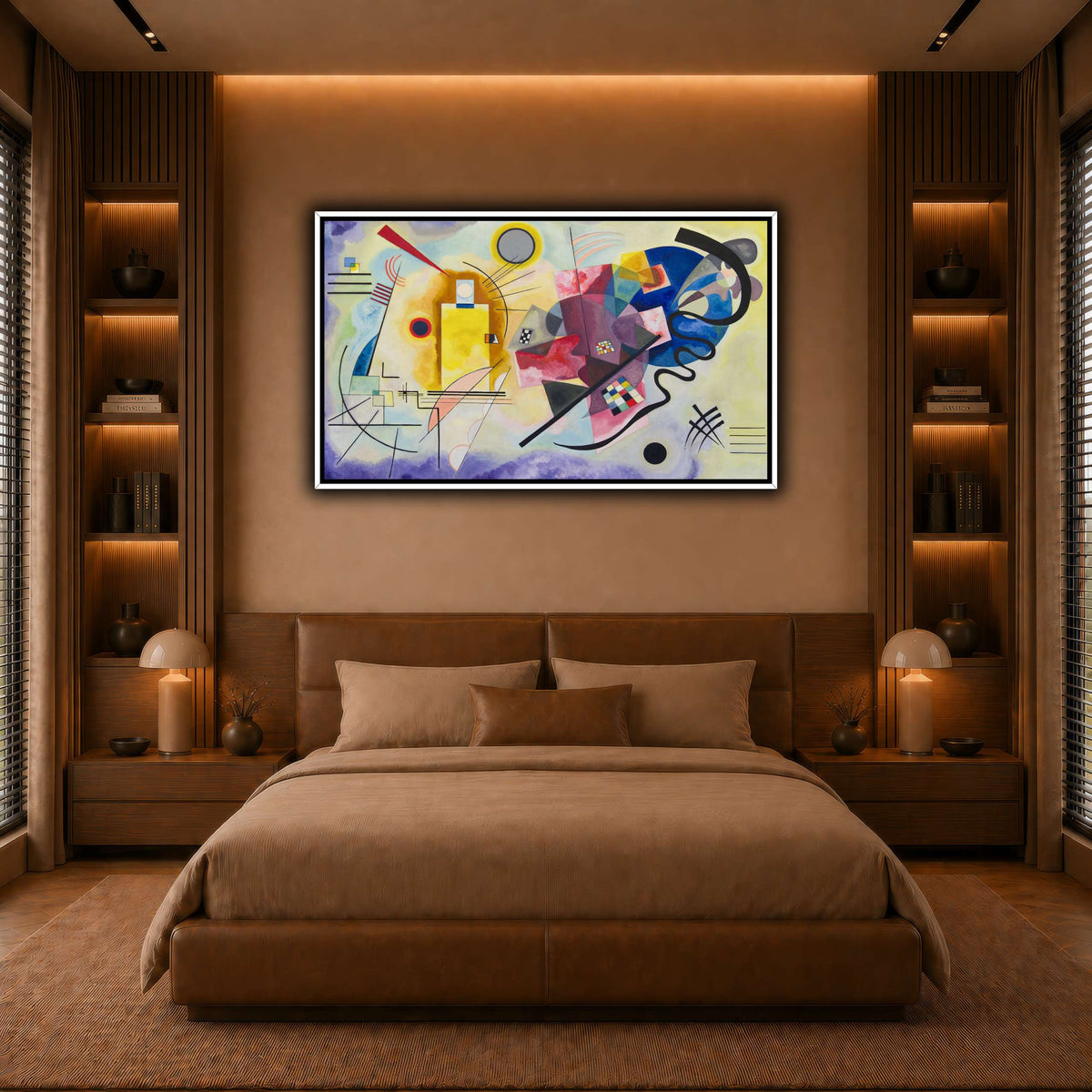 Kandinsky_-_Jaune_Rouge_Bleu warm-bedroom