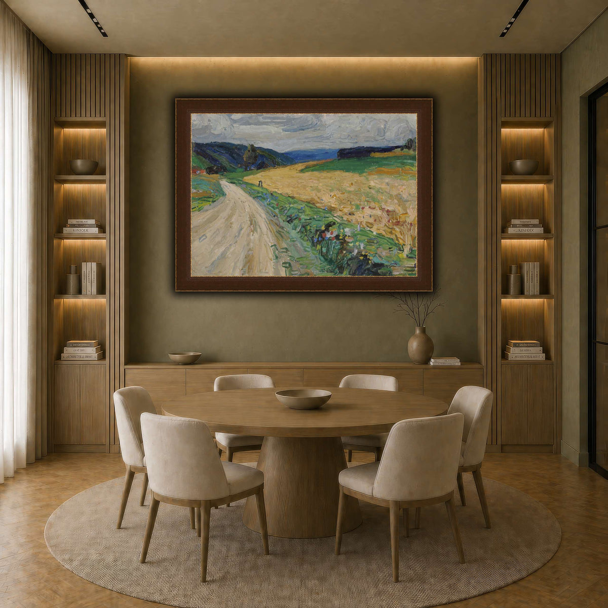 Kandinsky_-_Kallmünz_–_Naturstudie_zur_gelben_Postkutsche,_Sommer_1903 earth-dining room