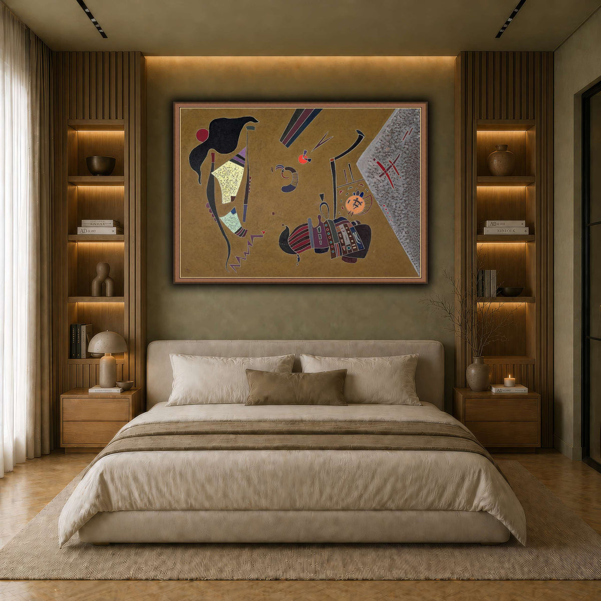 Kandinsky_-_Le_Petit_rond_rouge,_1944 earth-bedroom