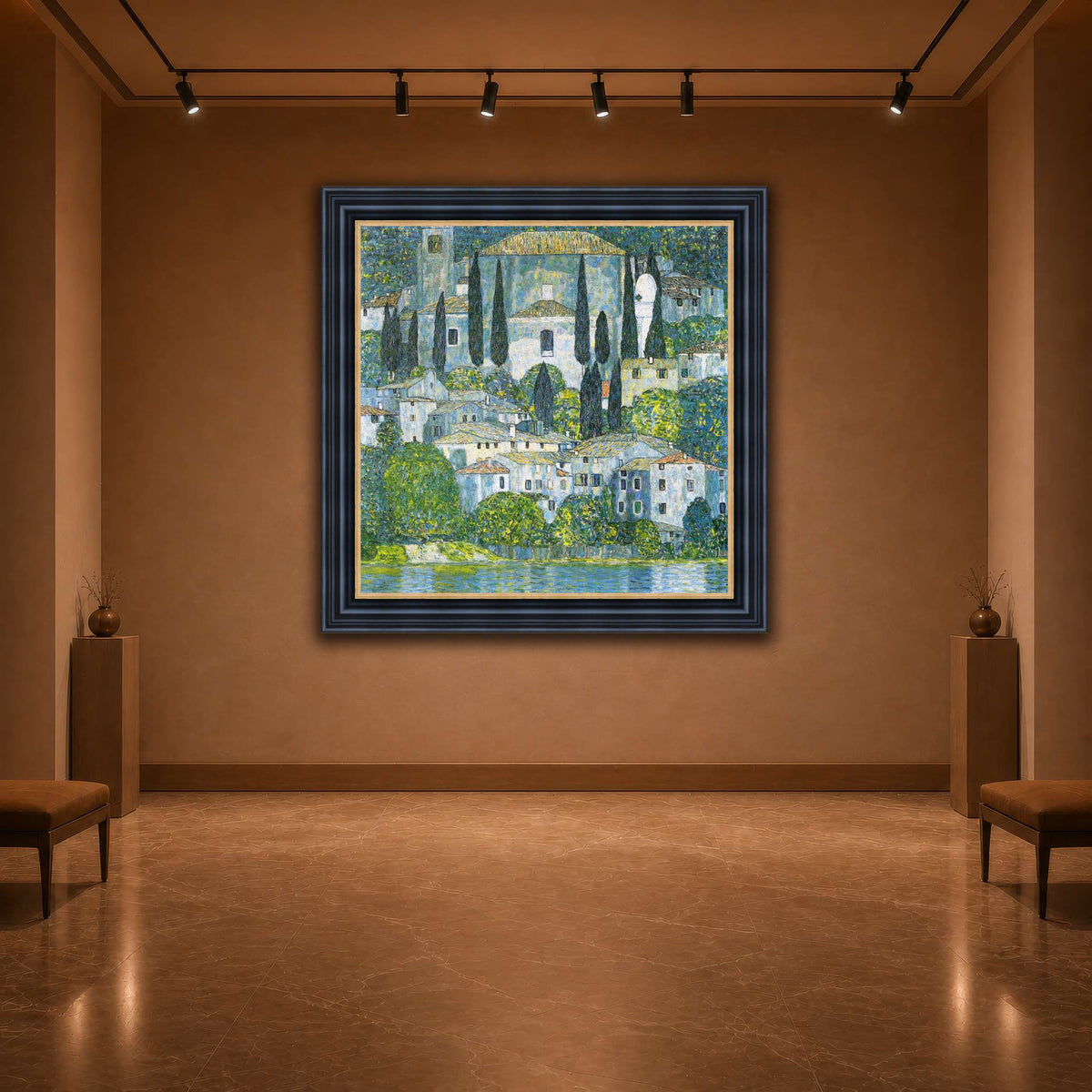 Klimt_-_Kirche_in_Cassone_-_1913 warm-agallery