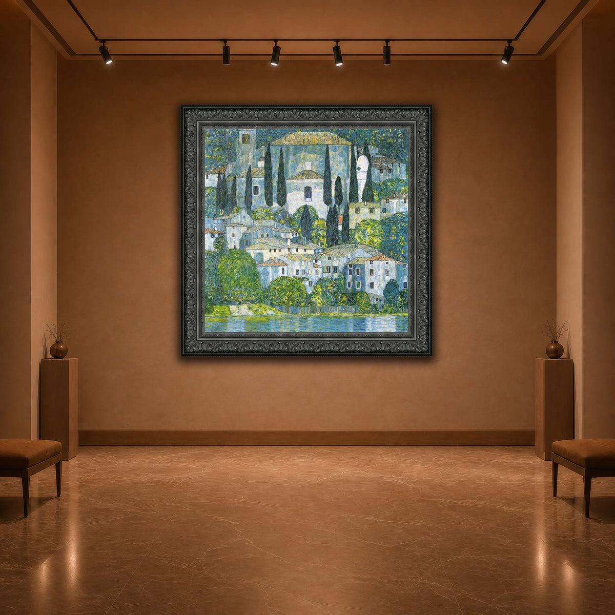 Klimt_-_Kirche_in_Cassone_-_1913 warm-agallery