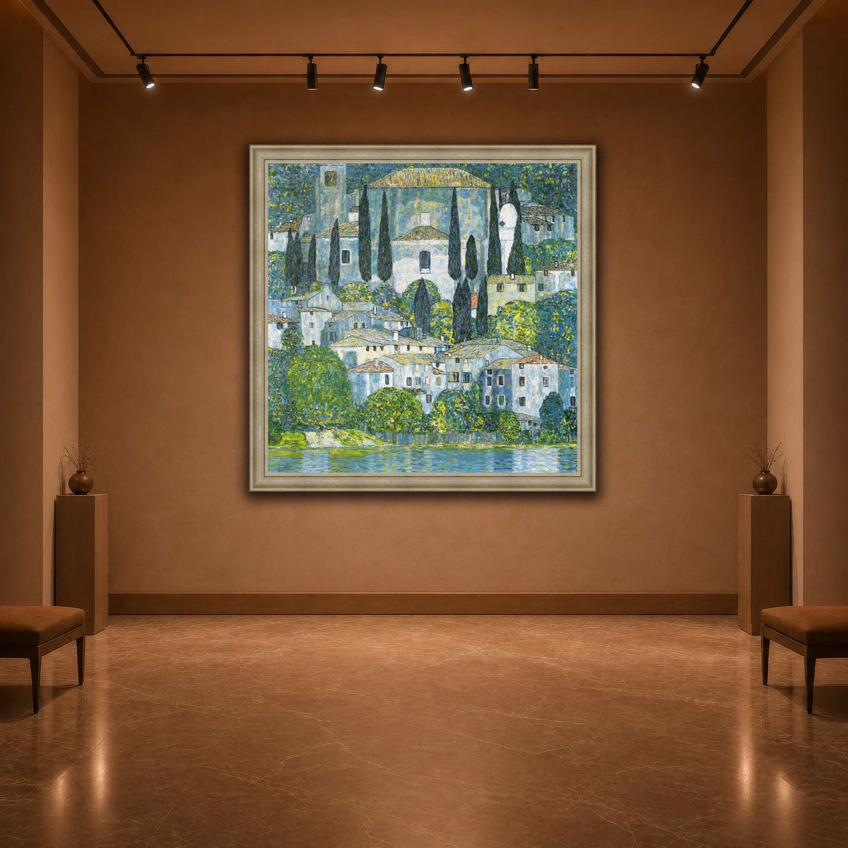Klimt_-_Kirche_in_Cassone_-_1913 warm-agallery