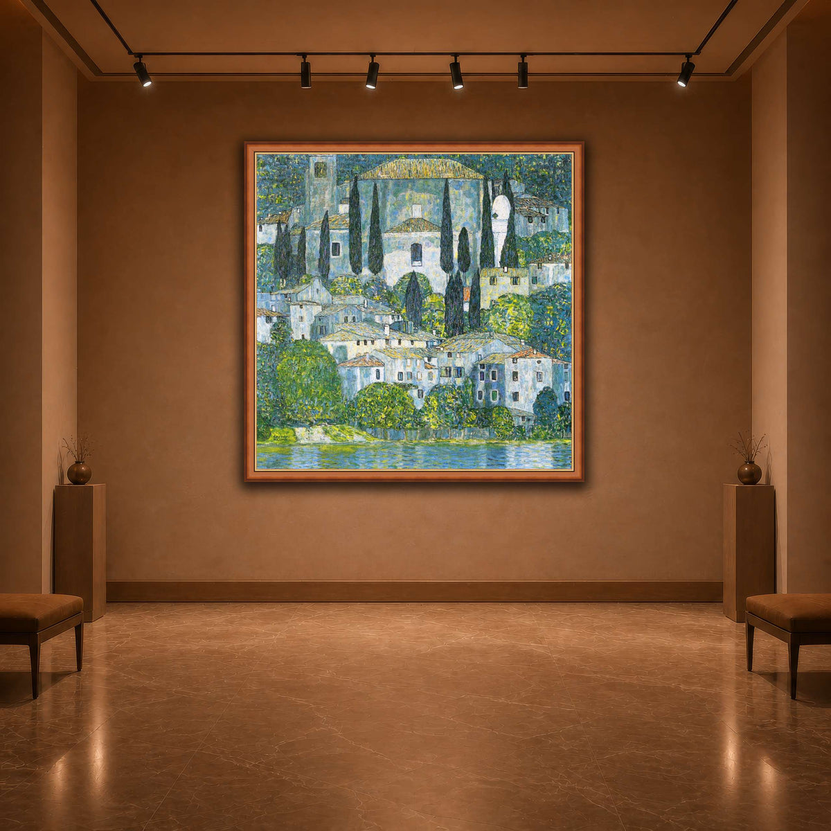 Klimt_-_Kirche_in_Cassone_-_1913 warm-agallery