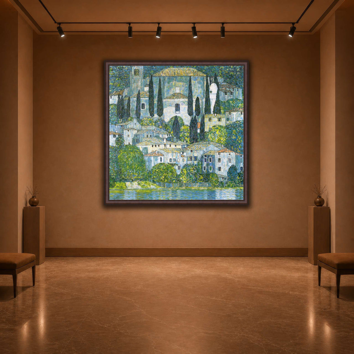 Klimt_-_Kirche_in_Cassone_-_1913 warm-agallery