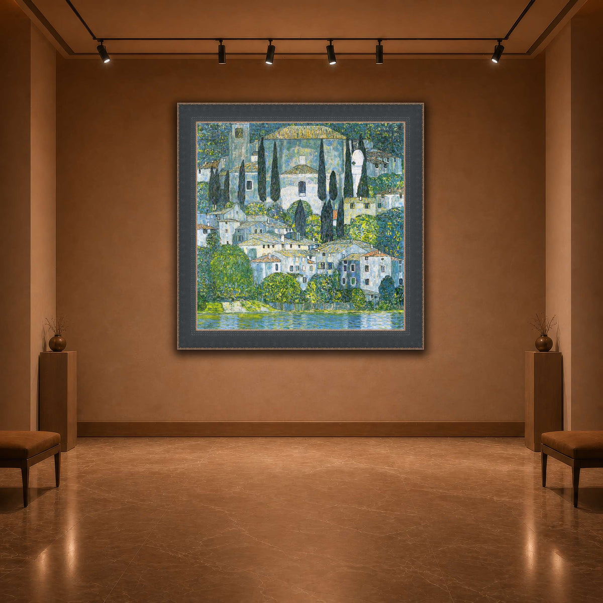 Klimt_-_Kirche_in_Cassone_-_1913 warm-agallery