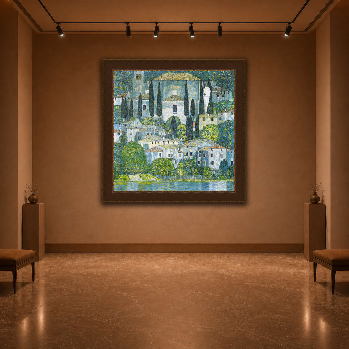 Klimt_-_Kirche_in_Cassone_-_1913 warm-agallery