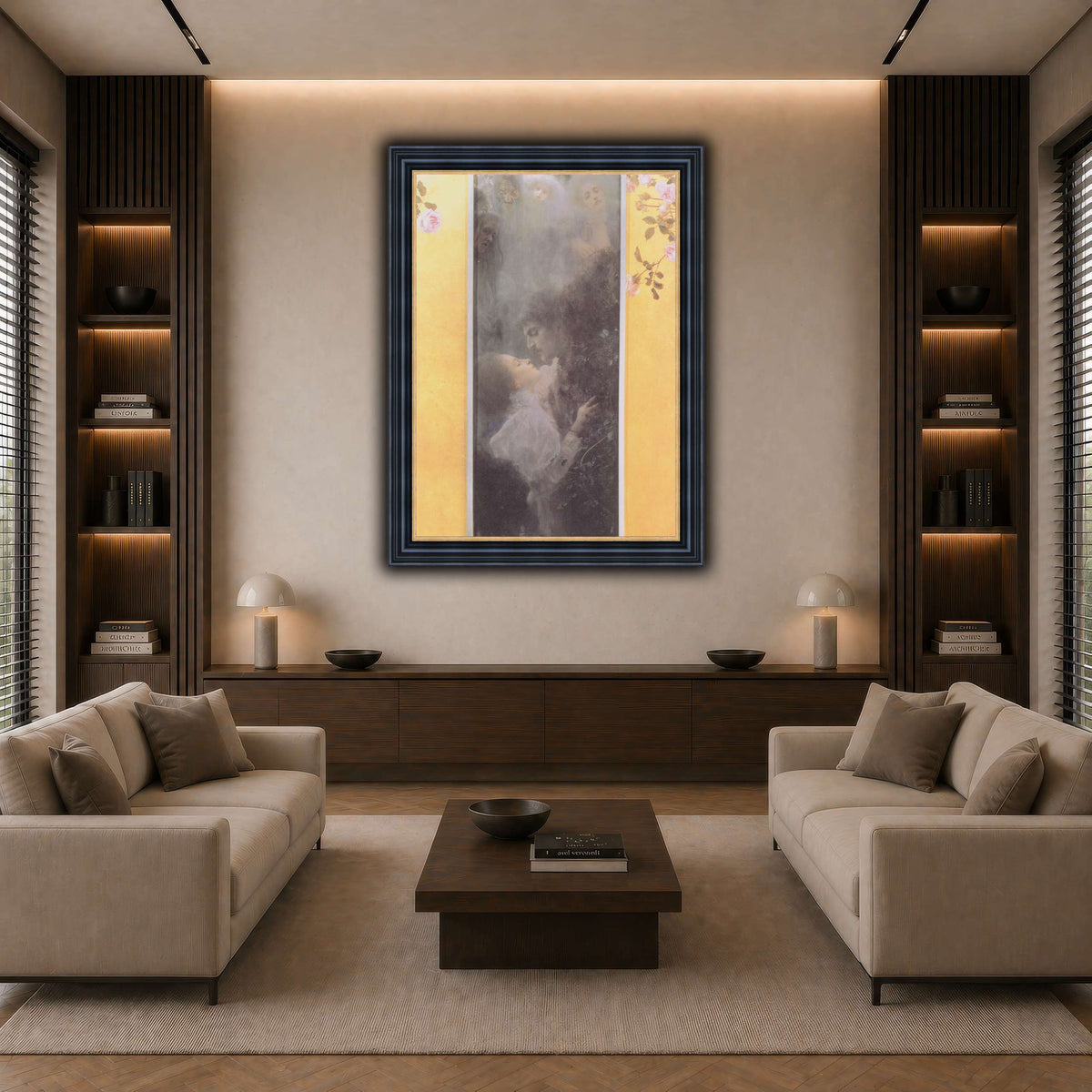 Klimt_-_Liebe_-_1895 dark neutral-living room