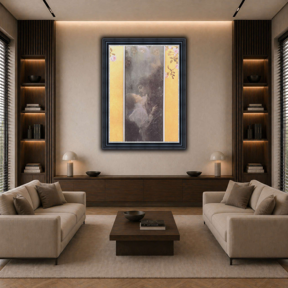 Klimt_-_Liebe_-_1895 dark neutral-living room