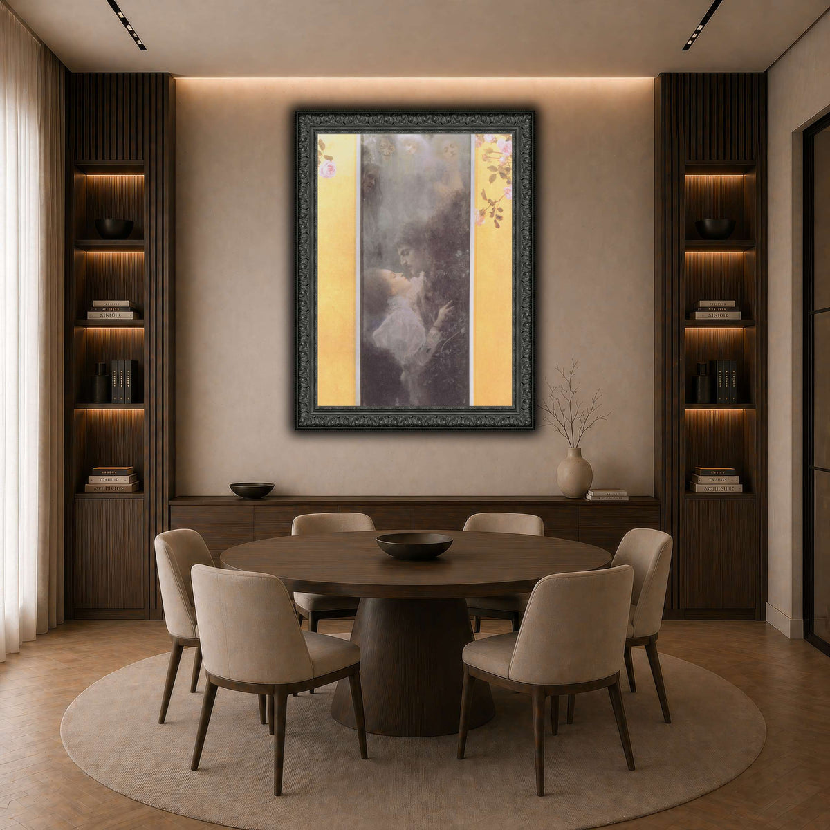 Klimt_-_Liebe_-_1895 dark neutral-dining room