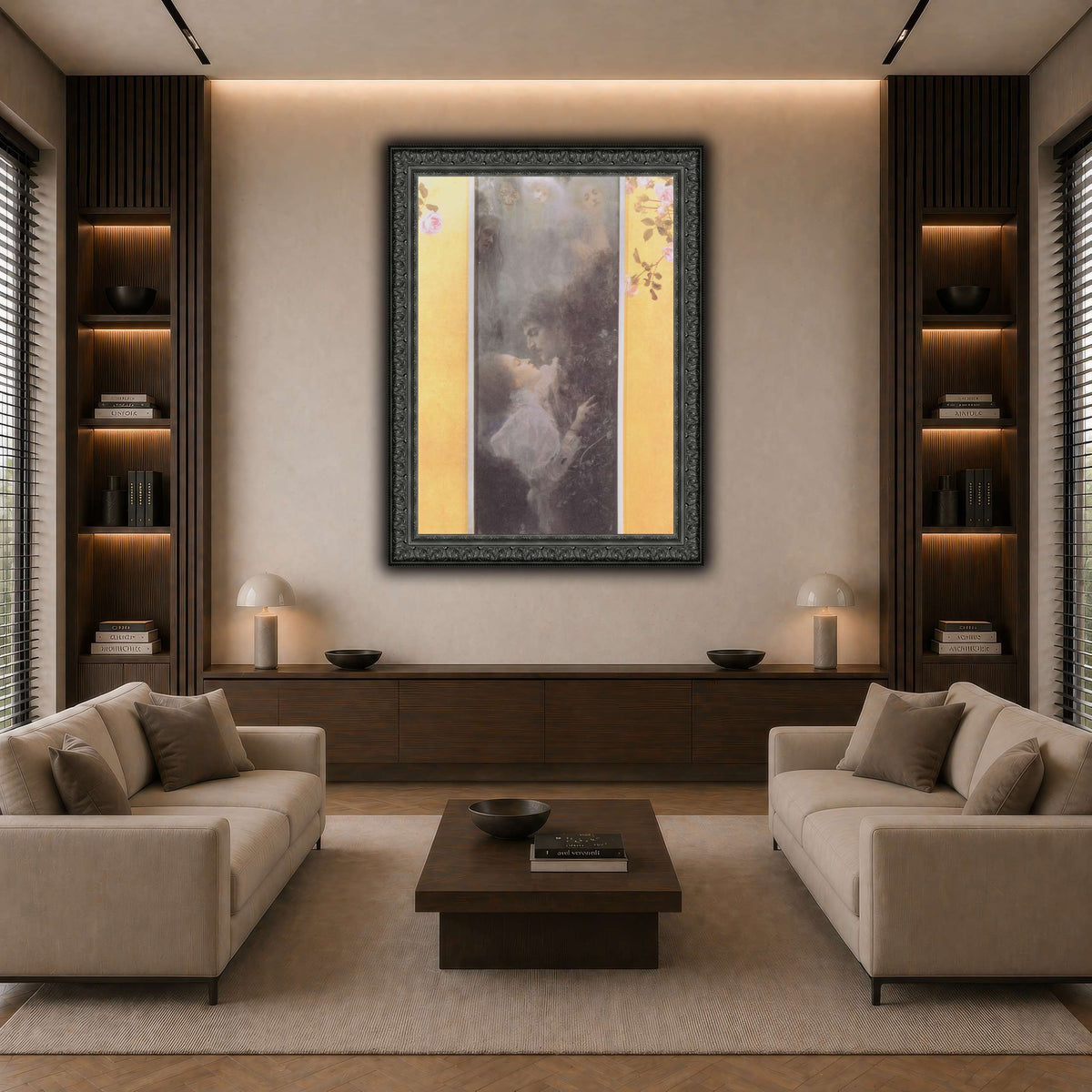 Klimt_-_Liebe_-_1895 dark neutral-living room