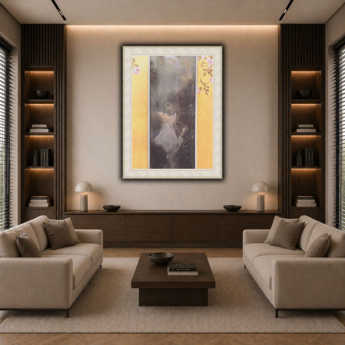 Klimt_-_Liebe_-_1895 dark neutral-living room