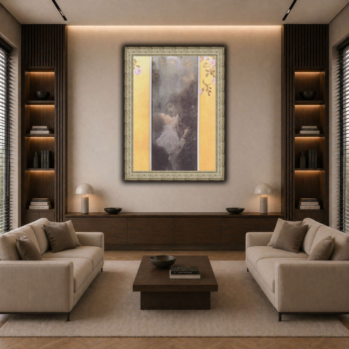 Klimt_-_Liebe_-_1895 dark neutral-living room