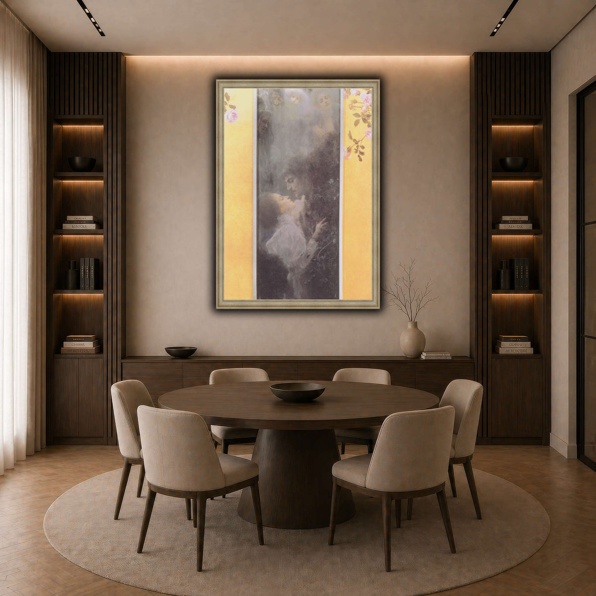 Klimt_-_Liebe_-_1895 dark neutral-dining room