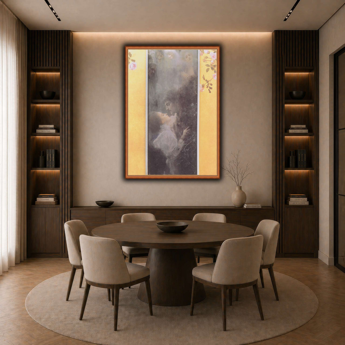 Klimt_-_Liebe_-_1895 dark neutral-dining room