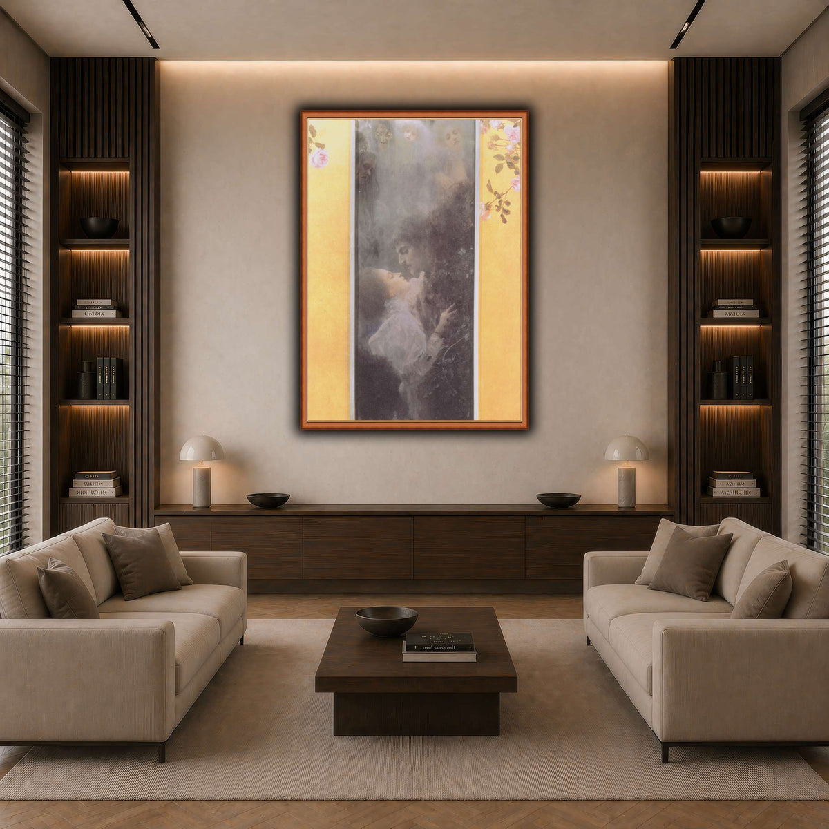 Klimt_-_Liebe_-_1895 dark neutral-living room