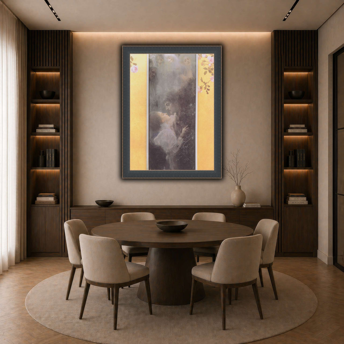 Klimt_-_Liebe_-_1895 dark neutral-dining room