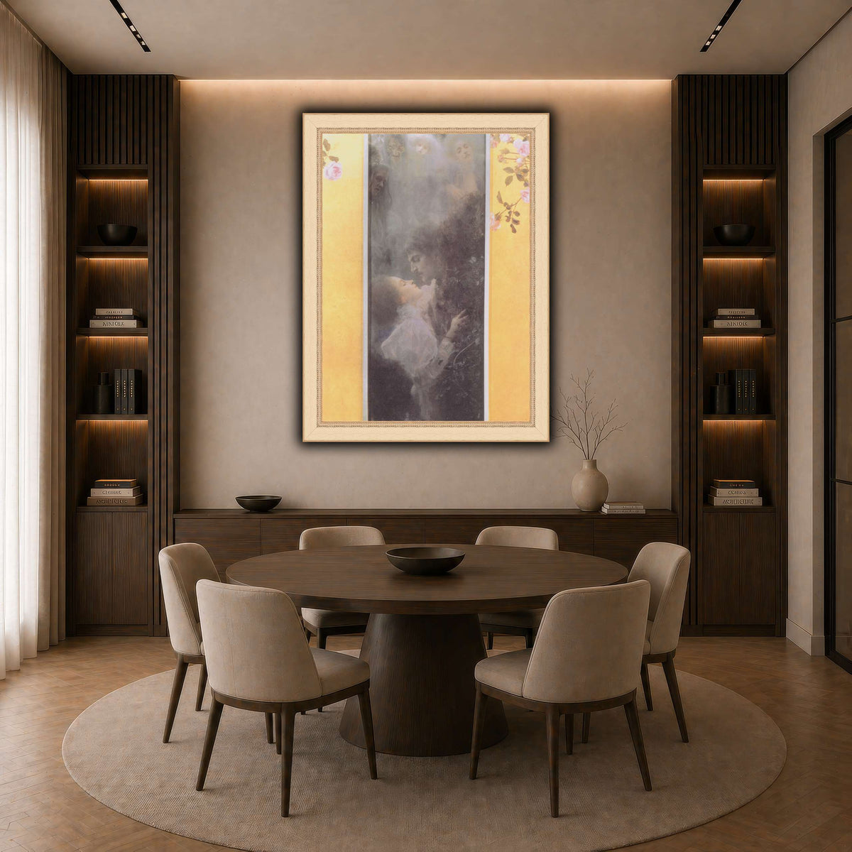 Klimt_-_Liebe_-_1895 dark neutral-dining room