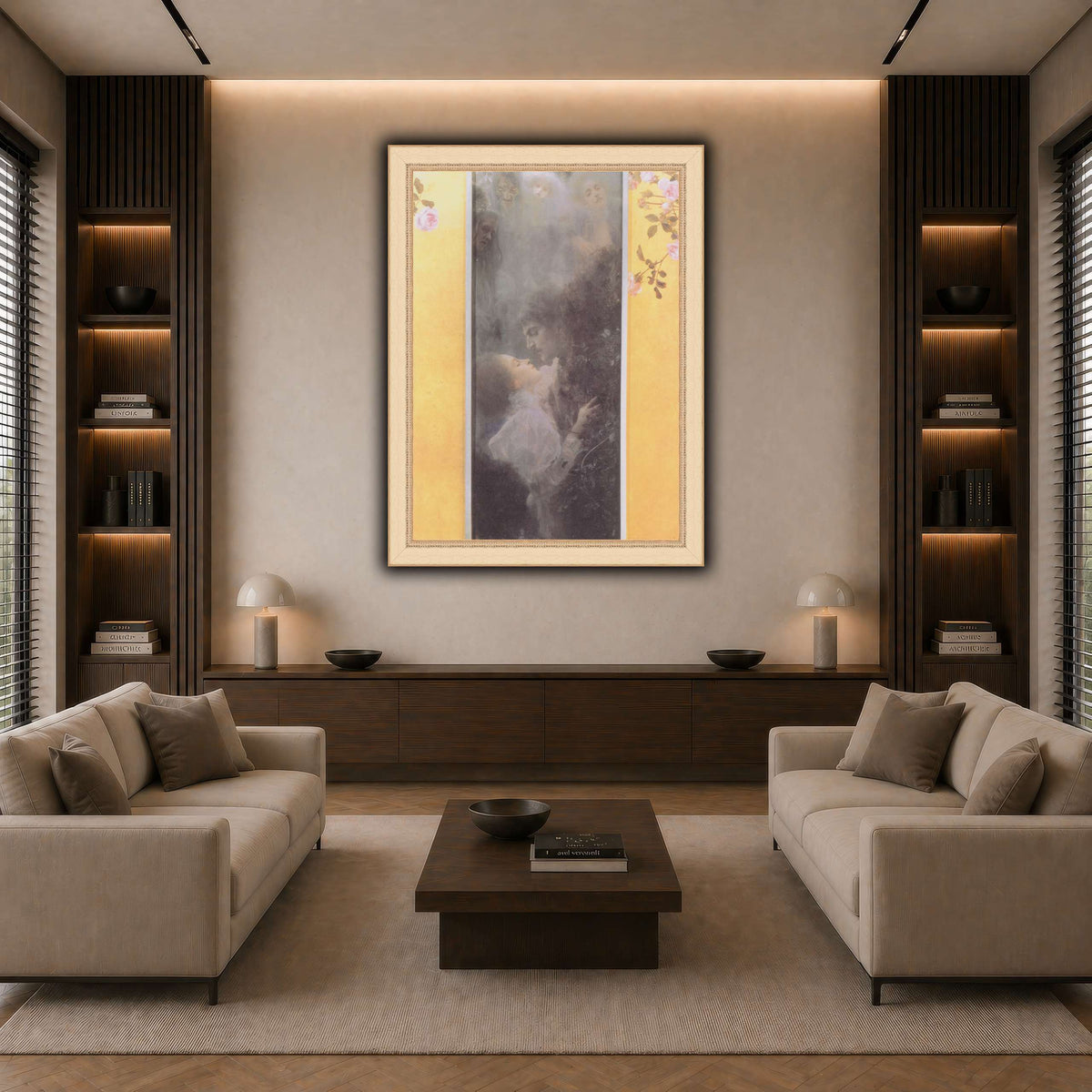 Klimt_-_Liebe_-_1895 dark neutral-living room