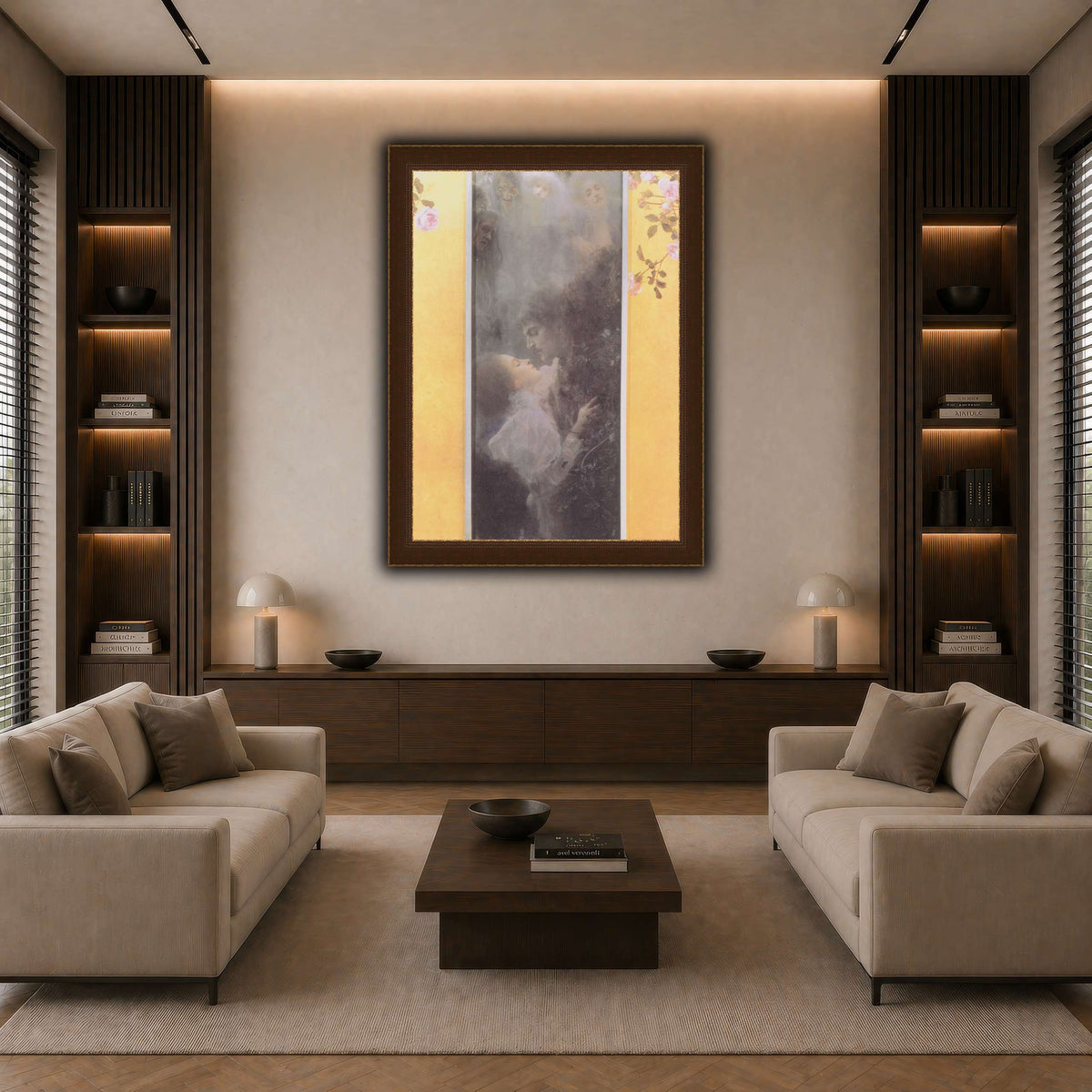 Klimt_-_Liebe_-_1895 dark neutral-living room